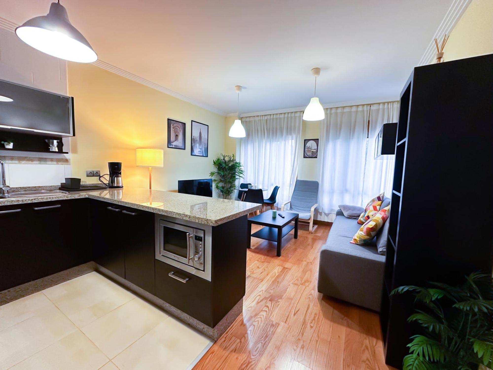 Apartamento Con Garaje, Centrico Y Luminoso Pontevedra Luaran gambar